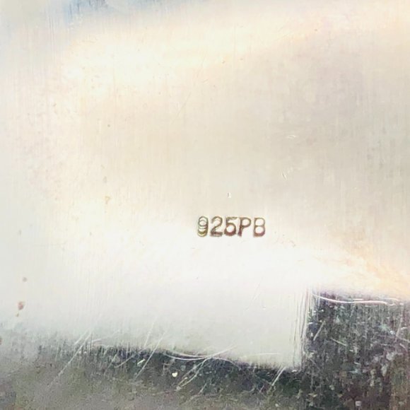 Vtg Peyote Bird Designer Tooled Leather Cuff Bracelet, Sterling Silver, 40.4 Gm - Picture 13 of 15